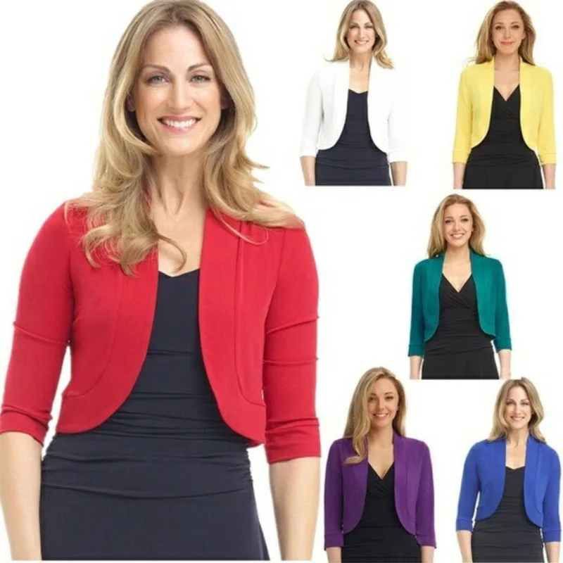 New spring/summer women's short-sleeved tops, small shawls, multi-color coats, lightweight half-sleeved jackets