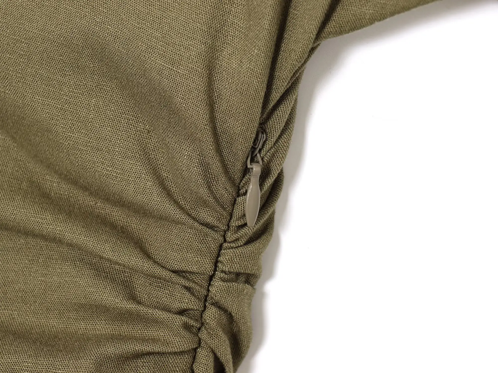 ETJ 2025 Spring/Summer New TRAF Women's elegant holiday style refreshing and comfortable short-sleeved V-neck MIDI dress - Image 5