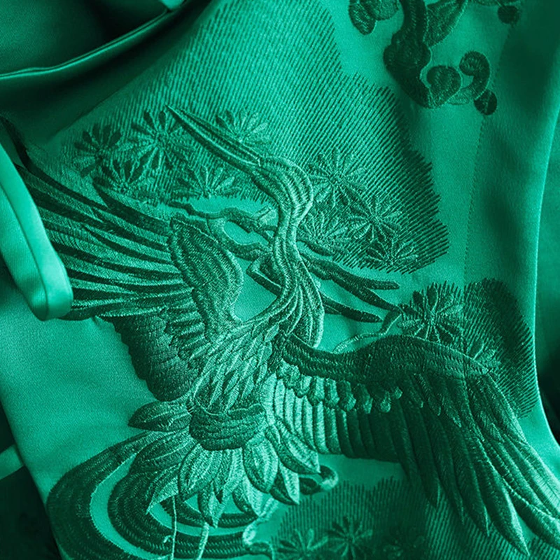 Chinese Style Outerwear Vest White Crane/Flowers Embroidered Lacing Vests Vintage Spring And Summer Elegant Women's Clothing - Image 5