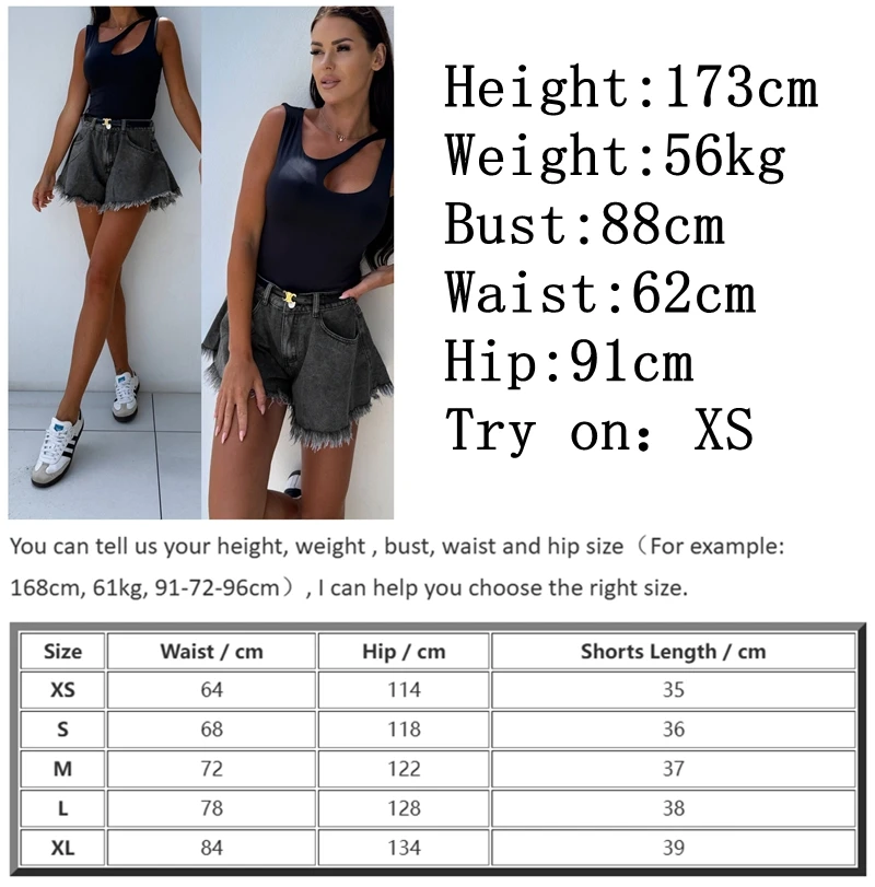 Jean Shorts Woman High Waist Booty Shorts Women Loose Denim Shorts Dark Gray Short Jeans Summer Street Wear Clothes XS Clothing - Image 6