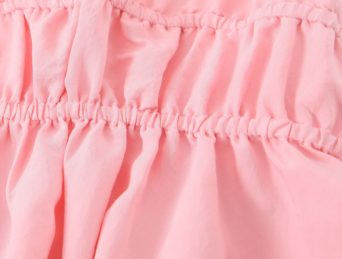 MYST&ZA2025 summer new women's casual fashion simple sexy backless pleated drape V-neck suspender midi dress - Image 6