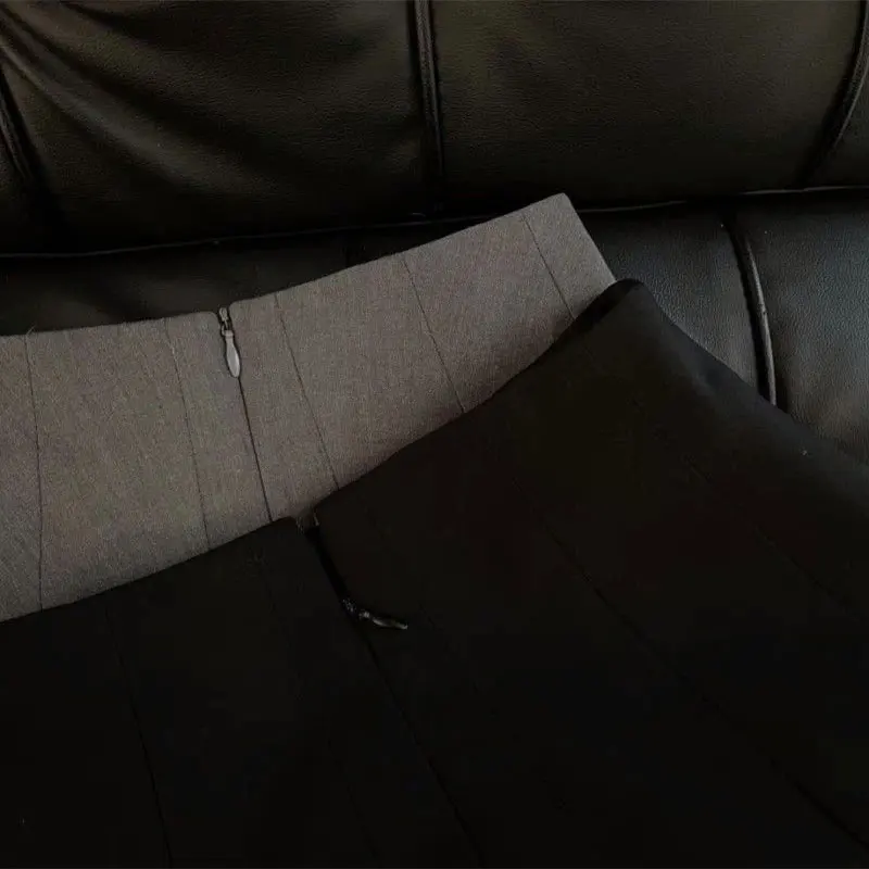 Mooyufon Ruffles Black Mini Skirt Women Korean Patchwork Pleated Skirts Japanese Kawaii High Waist All Match A Line Skirt New - Image 5