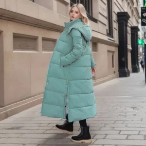 Hooded Feather Coats Winter Jackets for Women 2024 Korean Women's Down Jacket Thicken Long Down Coats Puffer Jacket Woman Coat